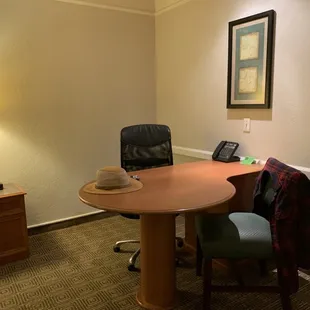 Desk area was useful.