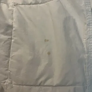 Stains on comforter