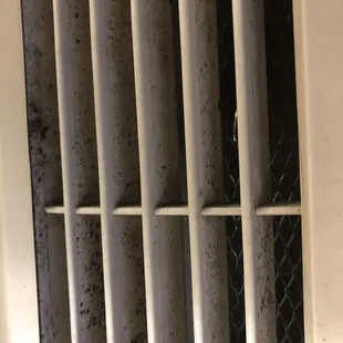 Climate control unit completely filthy and covered in mold