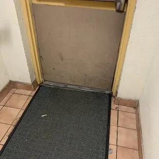 Dirty exit door