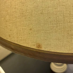 Blood stain on lamp