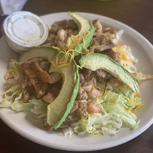 Chicken fajita salad