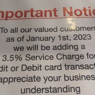 credit card surcharge