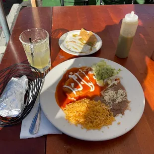 Chile Relleno Plate with margarita