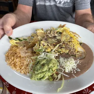 Beef machaca breakfast