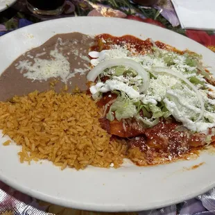Queso Enchilada Plate