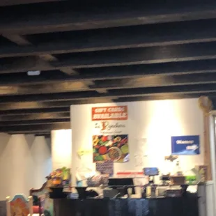 Blurry photo of the front desk