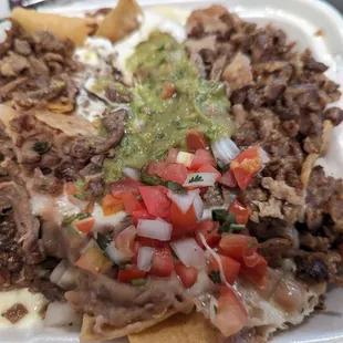 Delicious nachos - my blurry photo doesn't do it justice.