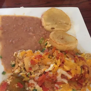Juevos a la Mexicans migas