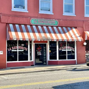 Entrance to restaurant