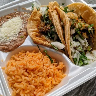 Taco plate - surcharge for birria upgrade but so worth it!