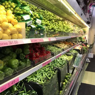 a variety of fruits and vegetables