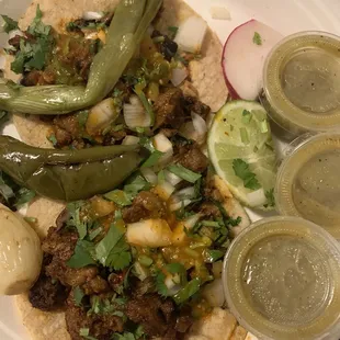 Support the local spots! Pastor tacos! $2.00