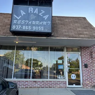 the front of the store