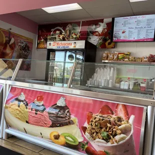 Ice cream counter