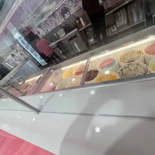 Ice cream, popsicle options all along this aisle