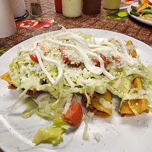 Flautas.. not on the menu but they made it for me on the fly