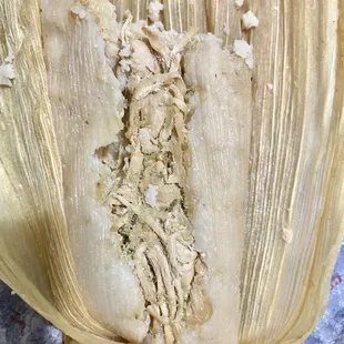 the inside of a tamales