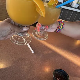 Mango and Peach margarita