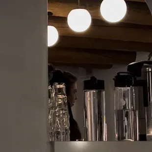 Bartender with no mask and eating behind the bar while on shift and was rude. So yeah no thanks!