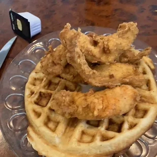 Chicken and waffles