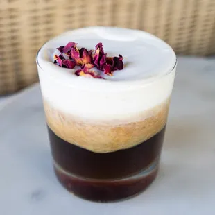 ROSE GOLD SWEET CREAM House made honey-rose whipped cream, add to any café drink.