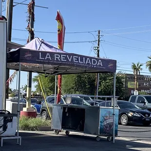 a car parked in a parking lot