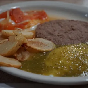 a plate of food on a table