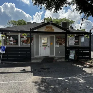 Front of restaurant
