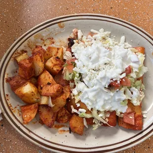Lunch Enchiladas Callejeras