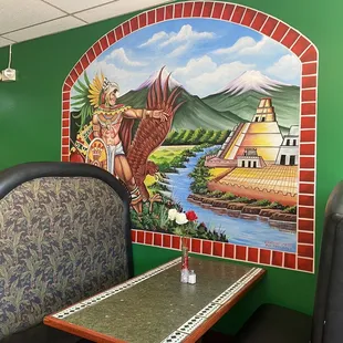 Mexican restaurant booth