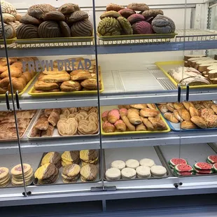 a variety of baked goods