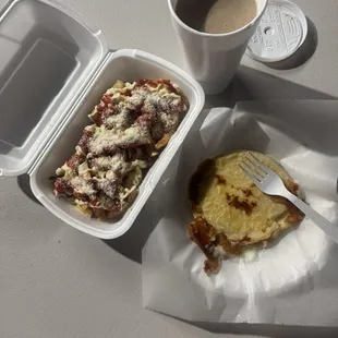 Pupusas Champurrado  Papas fritas ‍