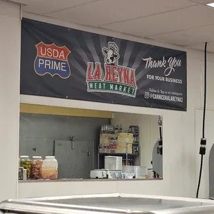 Meat market sign