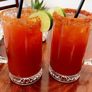 two bloody cocktails