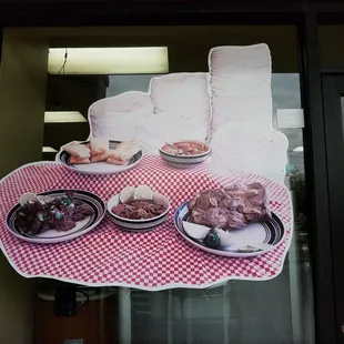 a table of food