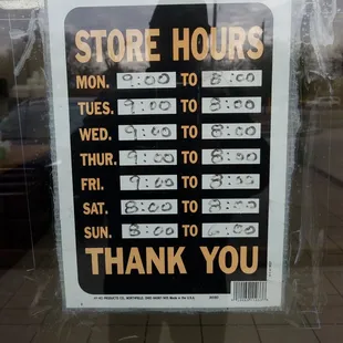 new updated hours