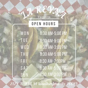 Our hours