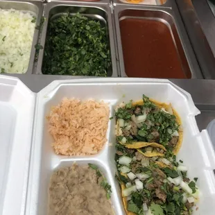 Our taco plate!