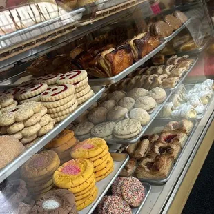 a variety of baked goods