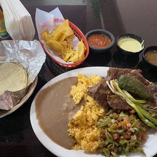 Carne asada plate