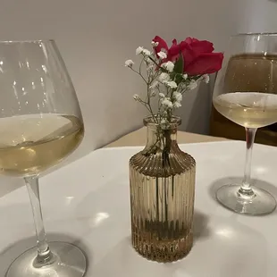 Valentines with wine