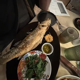 a plate of food on a table