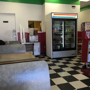 the inside of a restaurant
