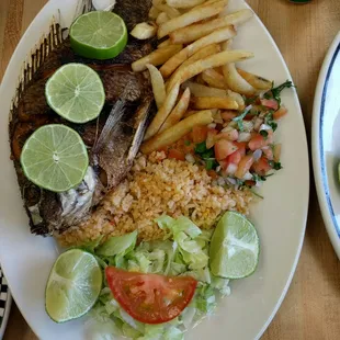 Juicy fried fish