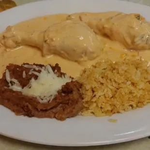 Pollo en crema