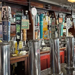 Available brews on tap