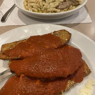 Eggplant Parm and Cavatelli La Rocca