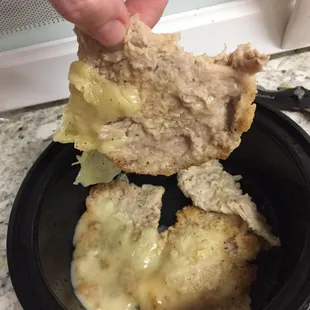 Replacement "Veal Parmigiana" i asked for no red sauce but was still hoping it would be cooked properly