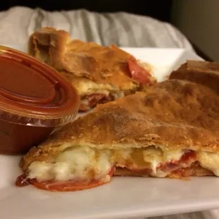 Stuffed crust meat lovers pizza